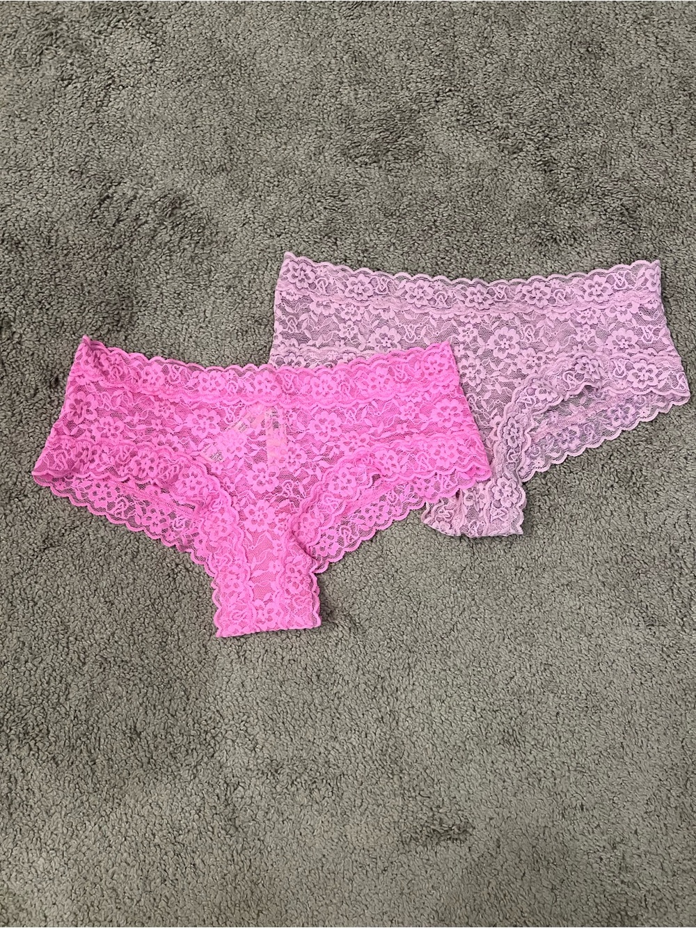 victoria’s Secret Lace Boyshort Panty - Pink & Light Pink